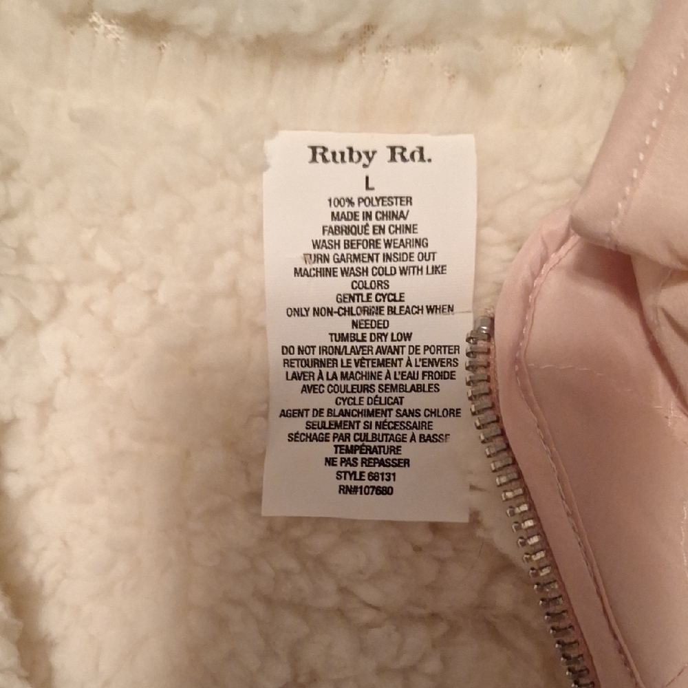 Ruby Rd. Light Pink Vest - Picture 4 of 4